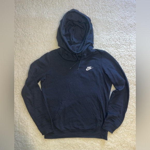 Nike Sportswear Club Fleece Pullover Hoodie Navy Blue Men’s Small - Picture 1 of 5